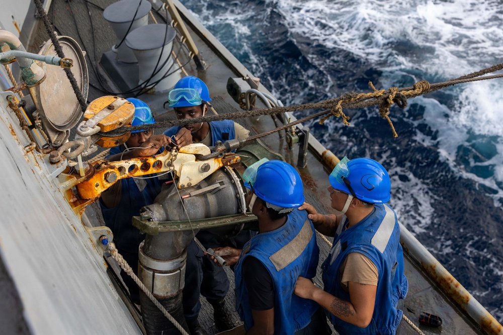 Replenishment-at-Sea Onboard USS Truxtun