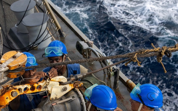 Replenishment-at-Sea Onboard USS Truxtun