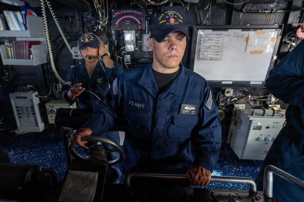 Replenishment-at-Sea Onboard USS Truxtun