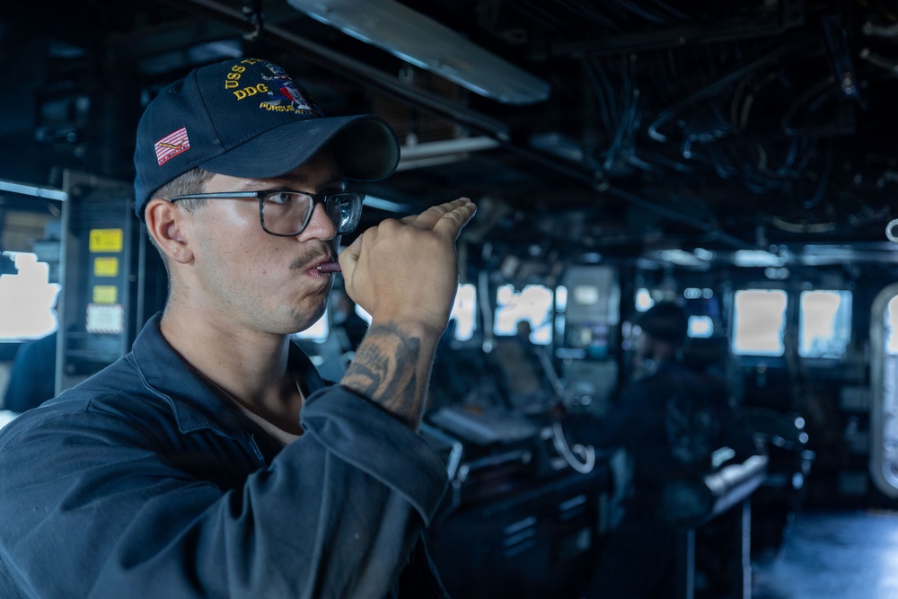Standing Watch Onboard USS Truxtun