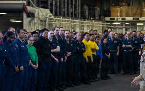 Frocking Ceremony Aboard USS Tripoli