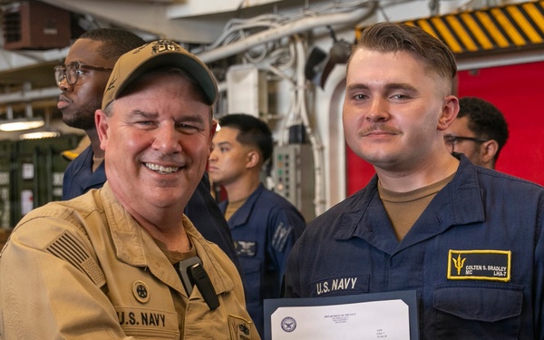 Frocking Ceremony Aboard USS Tripoli