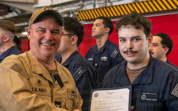 Frocking Ceremony Aboard USS Tripoli