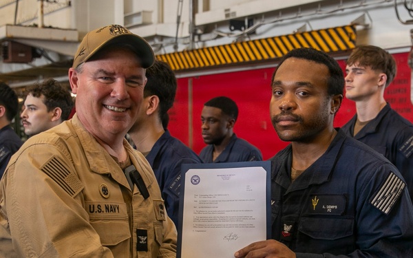 Frocking Ceremony Aboard USS Tripoli