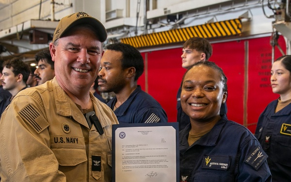 Frocking Ceremony Aboard USS Tripoli