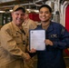 Frocking Ceremony Aboard USS Tripoli