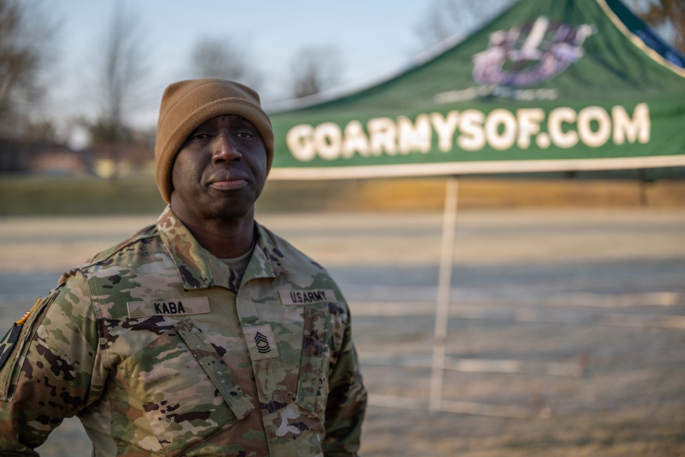 Special Operations Recruiting Battalion recruiting event in Vilseck