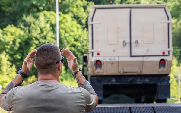 CTARNG transportation company unloads ambulances for 2026 National Jamboree