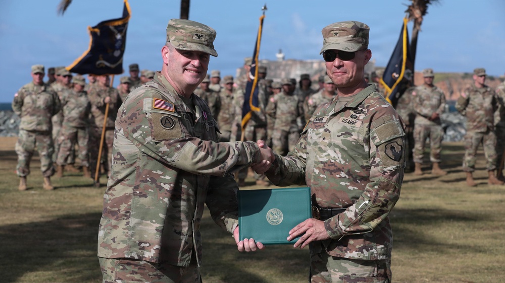 CRG conducts a Change of Command ceremony.