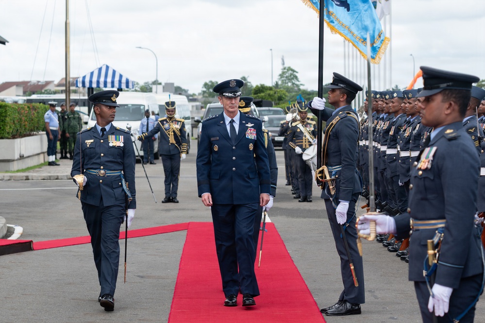 Pacific Air Forces Commander visits Sri Lanka