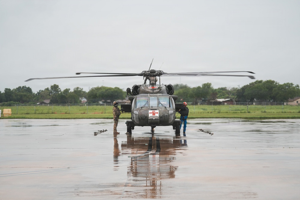 Texas National Guard Prepares Black Hawk for Severe Weather Response
