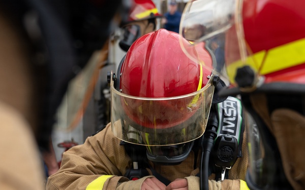 USCGC Eagle Crew Conducts Firefighting Training