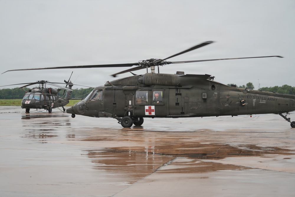 Texas National Guard Black Hawks Support Severe Weather Response
