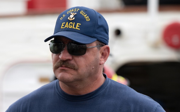 USCGC Eagle crew conducts firefighting training