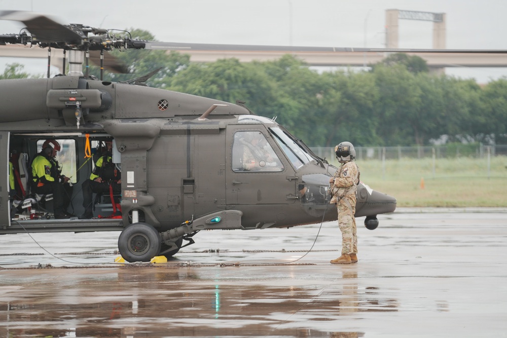 Texas National Guard Conducts Black Hawk Preflight Checks