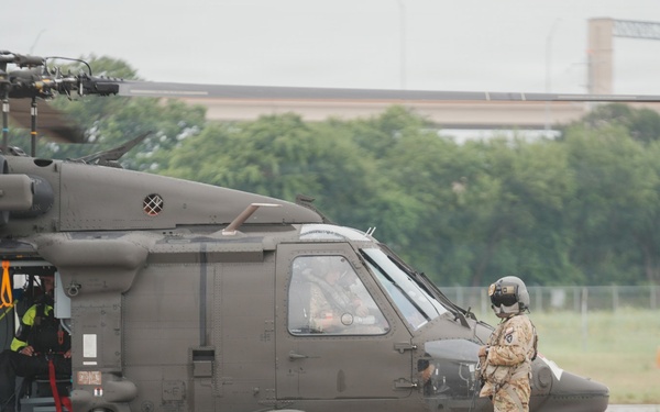 Texas National Guard Conducts Black Hawk Preflight Checks