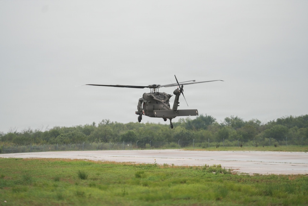 Texas National Guard Black Hawk Departs for Severe Weather Response