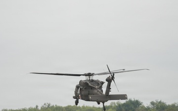 Texas National Guard Black Hawk Departs for Severe Weather Response