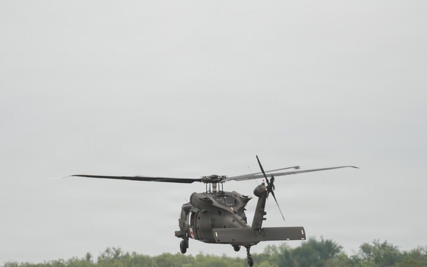 Texas National Guard Black Hawk Departs for Severe Weather Response