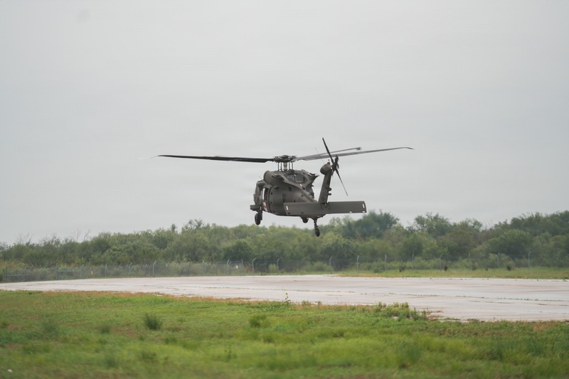 Texas National Guard Black Hawk Departs for Severe Weather Response
