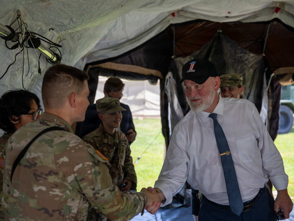 U.S. Representative Derrick Van Orden Visits 135th Medical Company Area Support during Annual Training