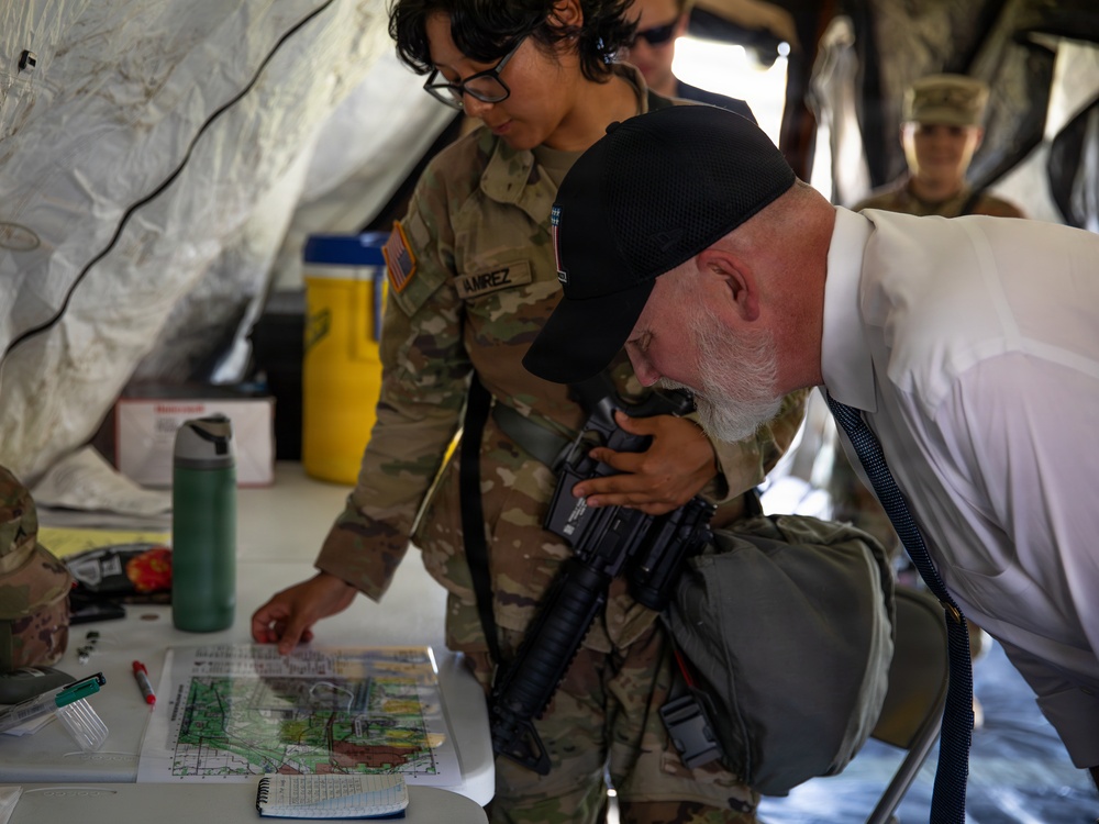 U.S. Representative Derrick Van Orden Visits 135th Medical Company Area Support during Annual Training