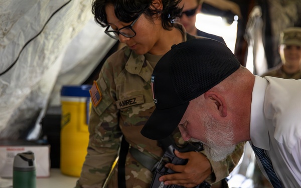 U.S. Representative Derrick Van Orden Visits 135th Medical Company Area Support during Annual Training