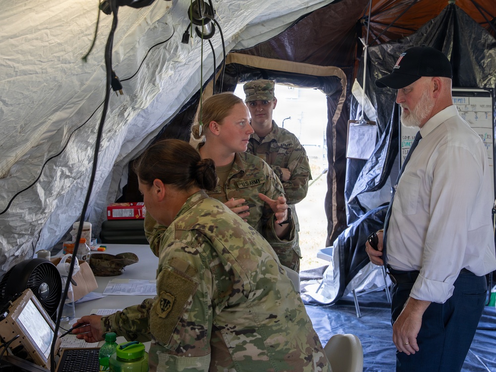 U.S. Representative Derrick Van Orden Visits 135th Medical Company Area Support during Annual Training