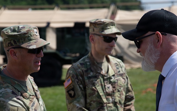 U.S. Representative Derrick Van Orden Visits 135th Medical Company Area Support during Annual Training