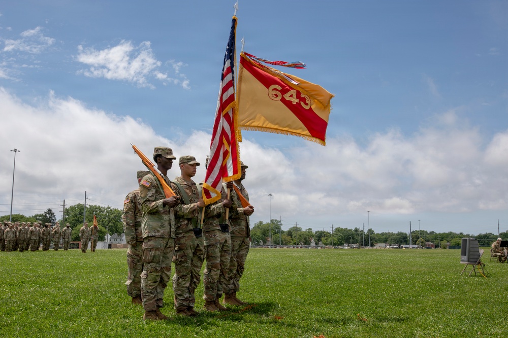643rd Regional Support Group Change of Command
