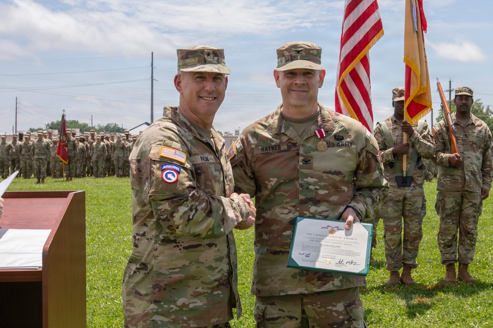 643rd Regional Support Group Change of Command