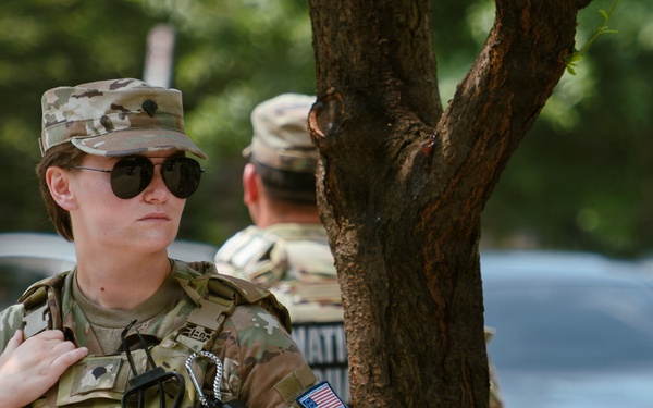 JTF-DC Arkansas Guardsmen continue patrolling Logan Circle