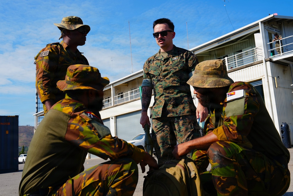 U.S. Marines conduct Unexploded Ordnance Training with Papua New Guinea Defence Force’s Explosive Ordnance Disposal Unit