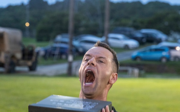 U.S. Marine with 3rd Marine Division conduct a Staff NCO and Officer Physical Training Event