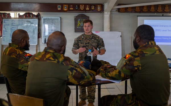 U.S. Marines conduct Unexploded Ordinance Training with Papua New Guinea Defence Force’s Explosive Ordinance Disposal Unit