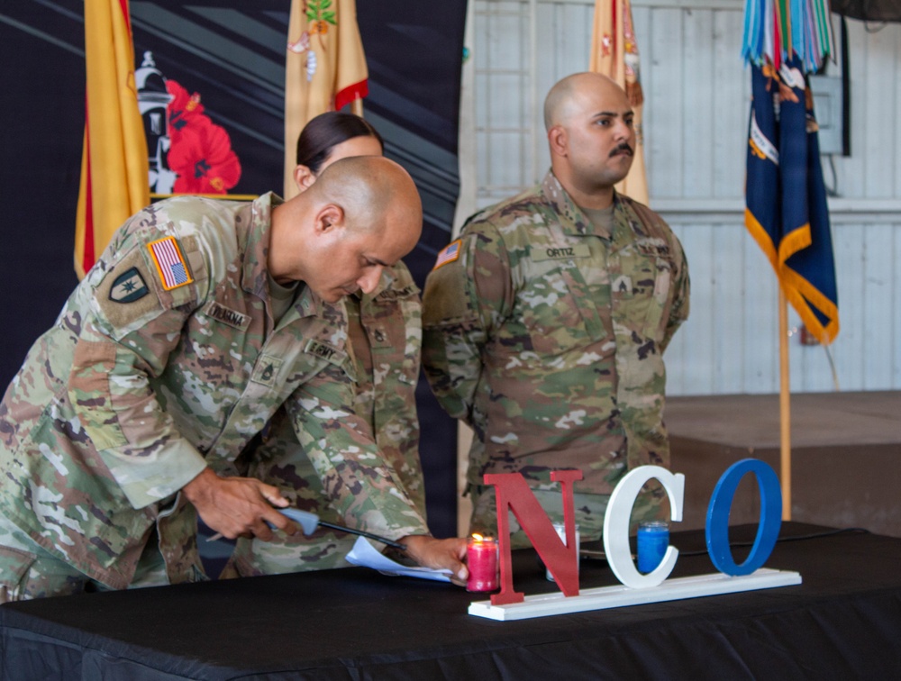 191st Regional Support Group Welcomes New Noncommissioned Officers During Induction Ceremony