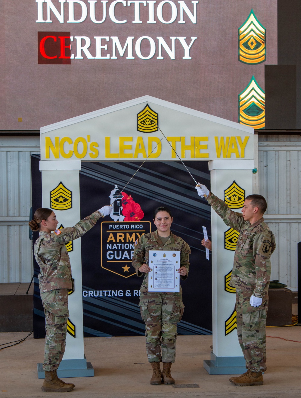191st Regional Support Group Welcomes New Noncommissioned Officers During Induction Ceremony