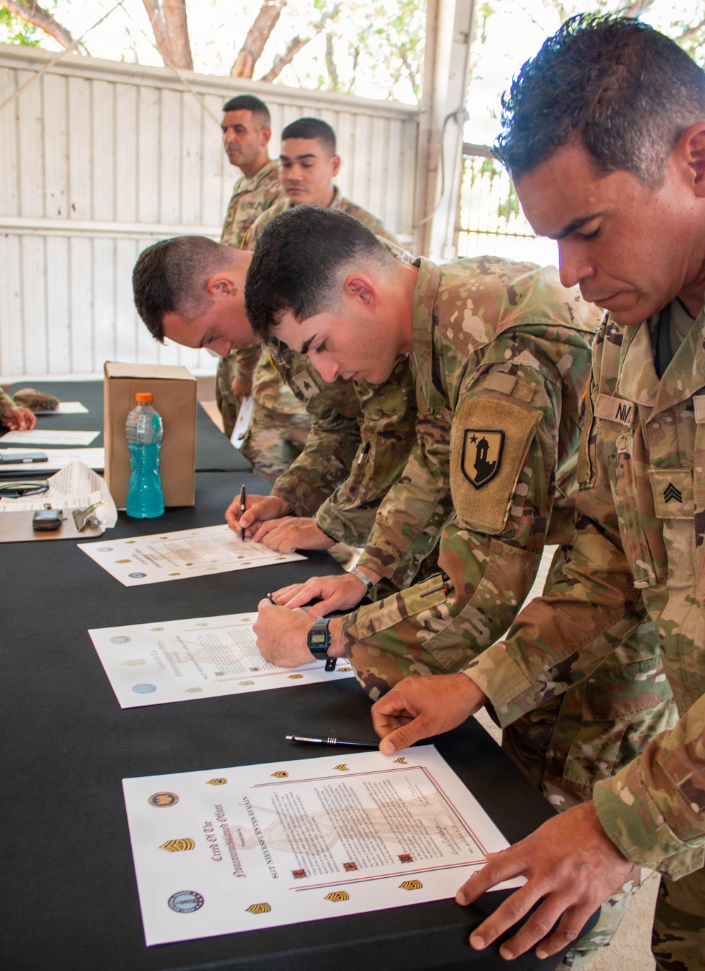 191st Regional Support Group Welcomes New Noncommissioned Officers During Induction Ceremony