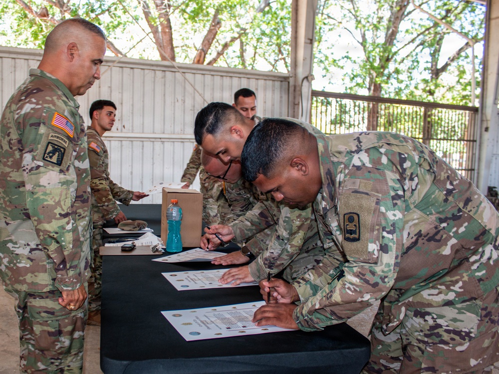 191st Regional Support Group Welcomes New Noncommissioned Officers During Induction Ceremony