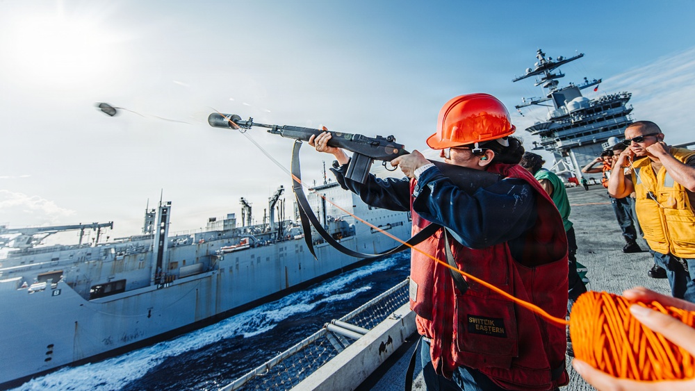 George Washington Conducts Replenishment at Sea