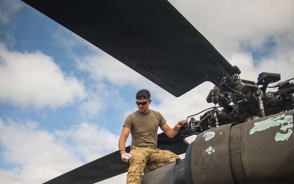1st Infantry Division Aviation Soldiers Conduct Aerial Gunnery in Latvia
