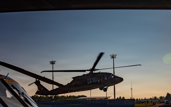 1st Infantry Division Aviation Soldiers Conduct Aerial Gunnery in Latvia