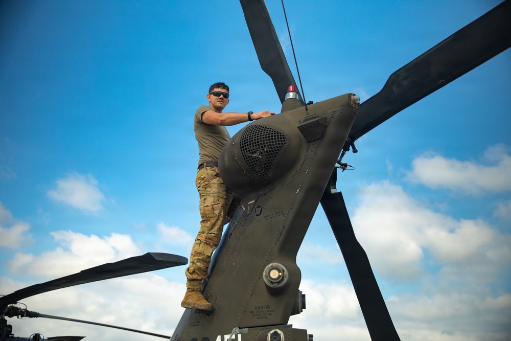 1st Infantry Division Aviation Soldiers Conduct Aerial Gunnery in Latvia