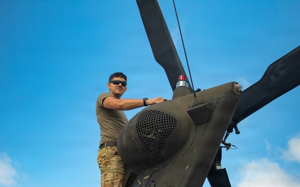 1st Infantry Division Aviation Soldiers Conduct Aerial Gunnery in Latvia
