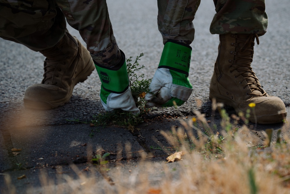 786th CES Airmen teamwork drives Ramstein’s beautification efforts
