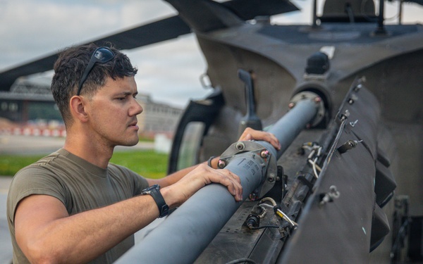 1st Infantry Division Aviation Soldiers Conduct Aerial Gunnery in Latvia