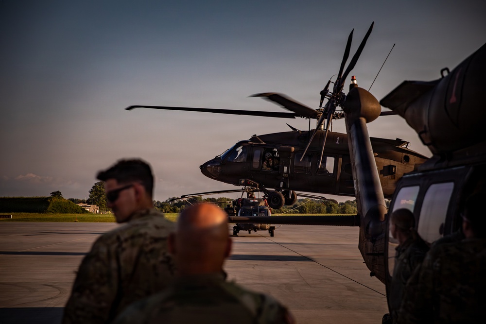 1st Infantry Division Aviation Soldiers Conduct Aerial Gunnery in Latvia