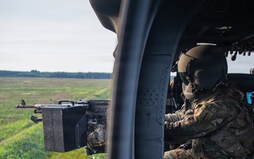 1st Infantry Division Aviation Soldiers Conduct Aerial Gunnery in Latvia