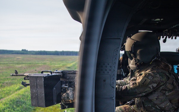 1st Infantry Division Aviation Soldiers Conduct Aerial Gunnery in Latvia