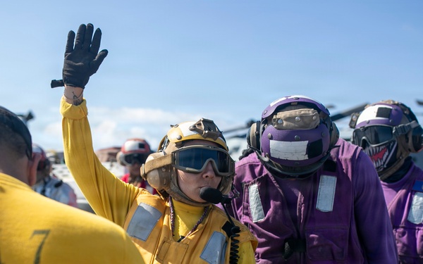 USS Tripoli Conducts Aviation Training Team Drill